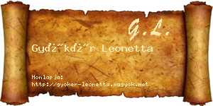 Gyökér Leonetta névjegykártya